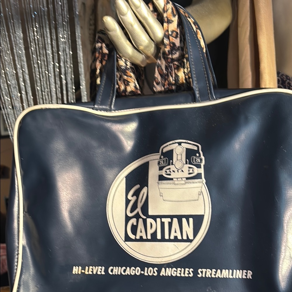Vintage Santa Fe toiletry Travel Tote Bag
